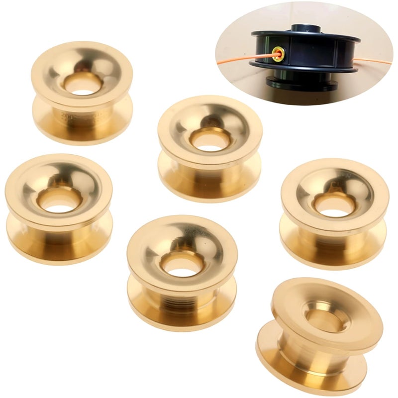 JIUDANI 6Pcs Universal Grass Trimmer Head Eyelets Sleeve Strimmer Cutter Parts Accessories Replacement Parts - Image 1